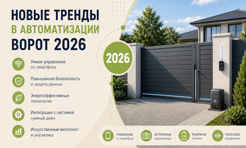Новые тренды в автоматизации ворот 2026