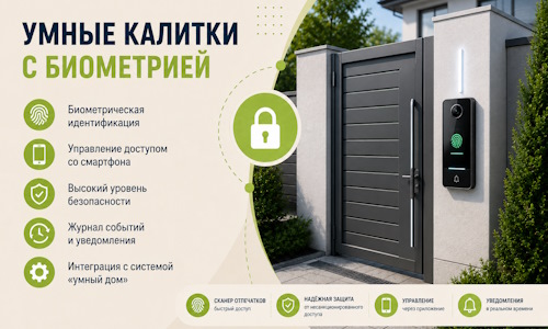 Умные калитки с биометрией